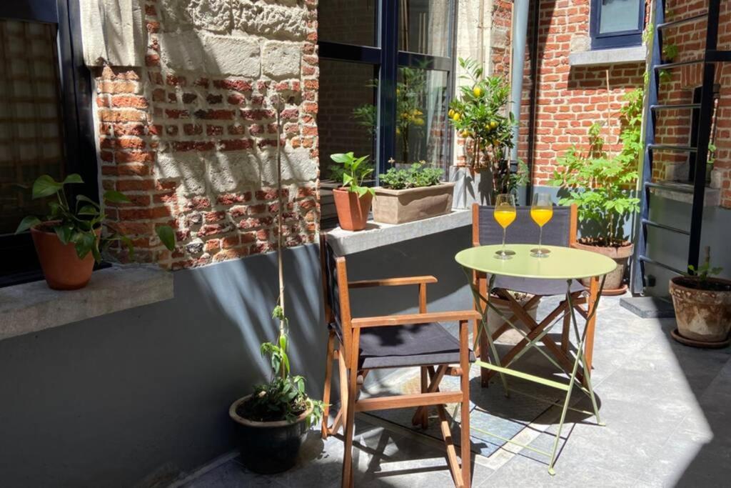 安特卫普Duplex In Historical Centre With Private Courtyard公寓 外观 照片